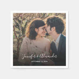 Servilleta De Papel Boda del elegante y rústico fotobús