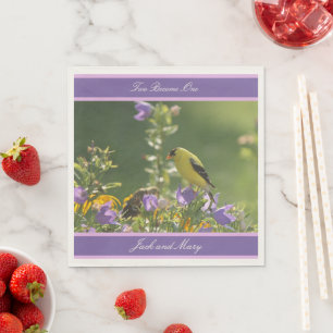 Servilleta De Papel Boda del Jardín de Primavera Goldfinch
