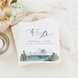 Servilleta De Papel Boda del Lago Rústico CLOVER Boho