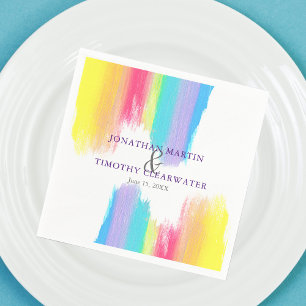 Servilleta De Papel Boda del Orgullo Gay LGBTQ