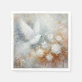 Servilleta De Papel Boda Dove Papel Floral Napkins