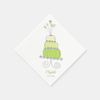 Servilleta De Papel Boda dulce Lime Verde Pastel de novia Ducha Fiesta
