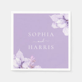 Servilleta De Papel Boda Dusty Purple Floral