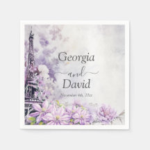 Boda Eiffel Tower Lavender Romance