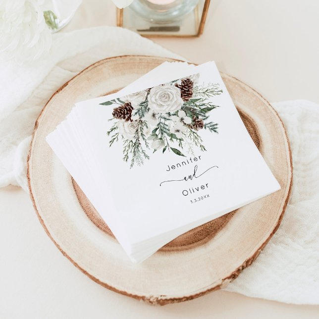 Servilleta De Papel Boda elegante de Evergreen (Subido por el creador)
