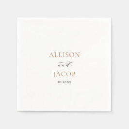 Servilleta De Papel Boda elegante de oro y negro