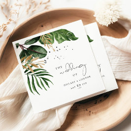 Servilleta De Papel Boda elegante de verano de Tropical Beach