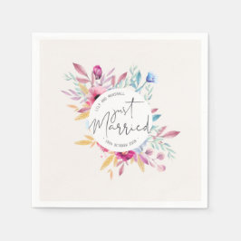 Servilleta De Papel Boda Elegante Recién Casados | Servilletas de Pape
