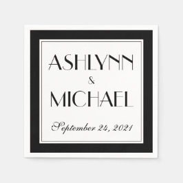 Servilleta De Papel Boda elegante y moderno