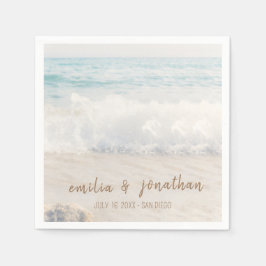 Servilleta De Papel Boda en la Playa | Boda en la Costa