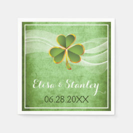 Servilleta De Papel Boda en la playa de Starfish y velo turquesa