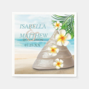 Servilleta De Papel Boda en la playa   Personalizar