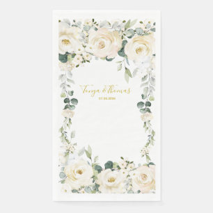 Servilleta De Papel Boda Epifanía de White Peony