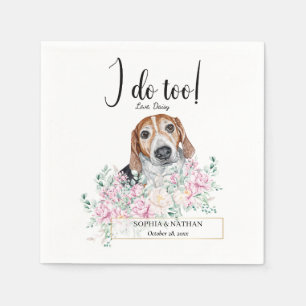 Servilleta De Papel Boda Estonio Hound Dog Cocktail Napkins