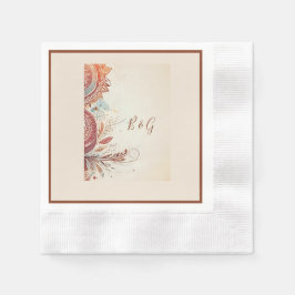 Servilleta De Papel boda étnico beige