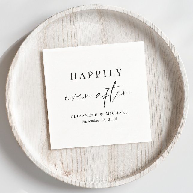 Servilleta De Papel Boda Felices Para Siempre (Subido por el creador)