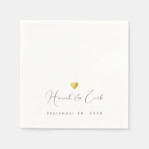 Servilleta De Papel Boda Firmado Elegantemente