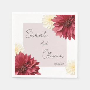 Servilleta De Papel Boda Floral