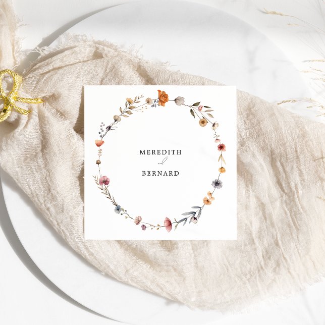 Servilleta De Papel Boda floral colorido (Subido por el creador)