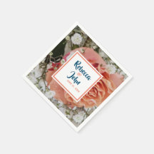 Boda floral de coral melocotón azul turquesa rosa 