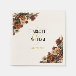 Servilleta De Papel Boda floral de Moda rusa