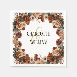 Servilleta De Papel Boda floral de Moda rusa