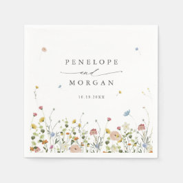 Servilleta De Papel Boda floral floral de primavera