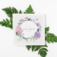 Boda floral Hydrangea pintado a mano