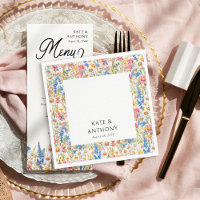 Boda floral multicolor de flor silvestre de campo