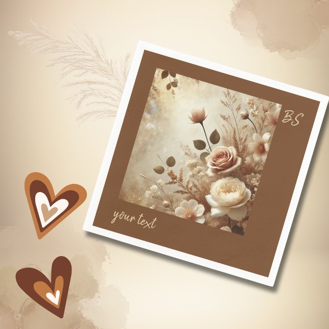 Servilleta De Papel Boda floral romántico (Subido por el creador)