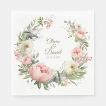 Boda floral rosa pálido y Rubor