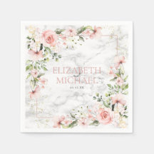 Boda floral rosada de color dorado de Rubor