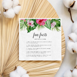 Servilleta De Papel Boda floral tropical acuática