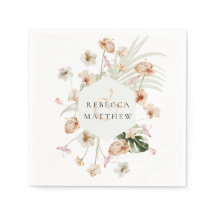 Boda Floral Verde Elegante Boho Blush