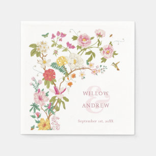 Servilleta De Papel Boda Floral Vintage
