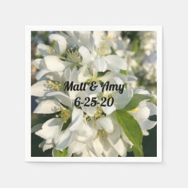 Servilleta De Papel Boda Flores Cocktail Napkin personalizado