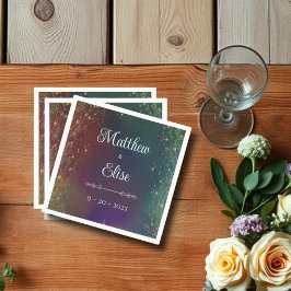 Servilleta De Papel Boda Forestal Rústico Encantado en Bosques