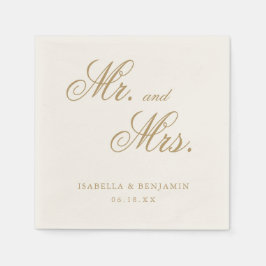 Servilleta De Papel Boda Formal Elegante Marfil Tradicional
