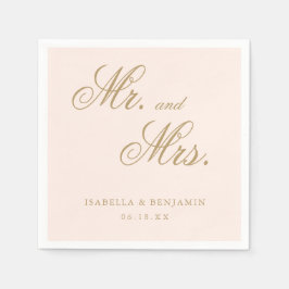 Servilleta De Papel Boda Formal Elegante Rosa Clásico Tradicional