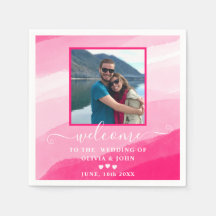 Boda fotográfico de color rosa moderno