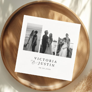 Servilleta De Papel BODA fotográfico ELLA Modern 3