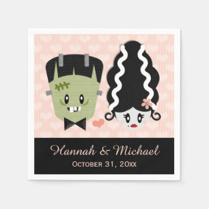 Servilleta De Papel Boda Frankenstein Halloween