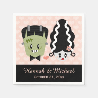 Servilleta De Papel Boda Frankenstein Halloween