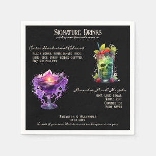 Servilleta De Papel Boda gótico Whimsigoth Signature Bebe Rótulo