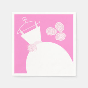 Servilleta De Papel Boda Gown Pink