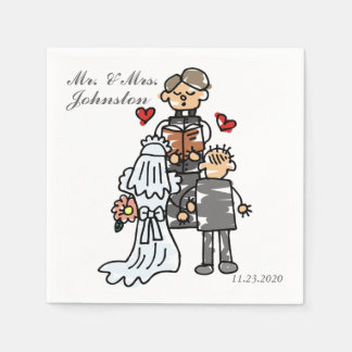Servilleta De Papel Boda gracioso