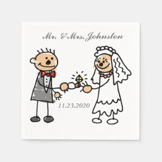 Servilleta De Papel Boda gracioso