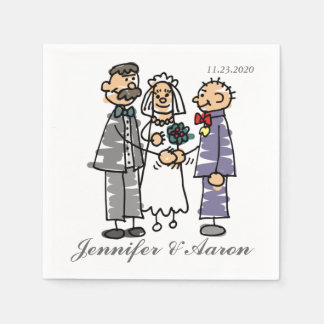 Servilleta De Papel Boda gracioso