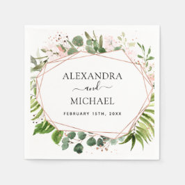 Servilleta De Papel Boda Greenery Eucalyptus Botánico