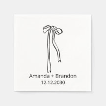 Boda Hand Drawn Coquette Bow